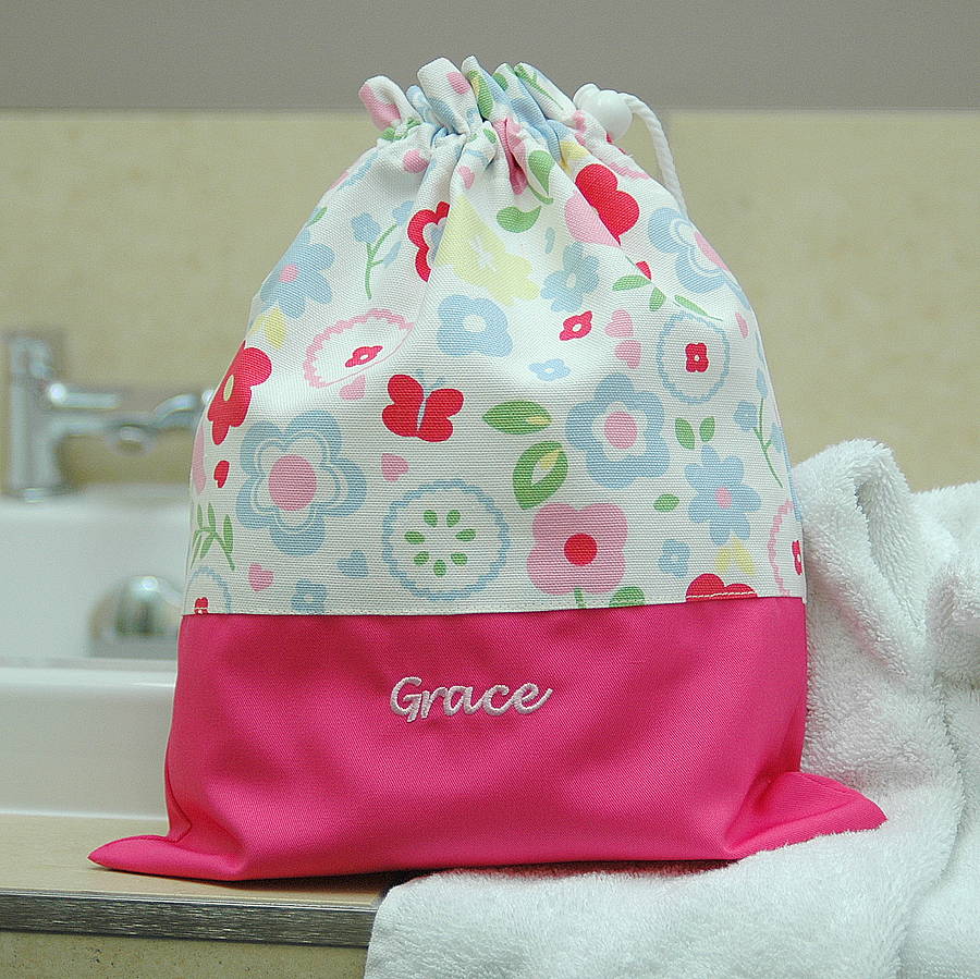 Girls Personalised Child's Wash Bag By The Alphabet Gift Shop